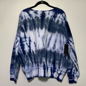 AR33 Blue Tie Dye Crewneck Sweater M